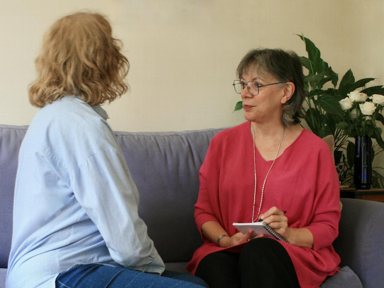 Michele sits down with one of her clients